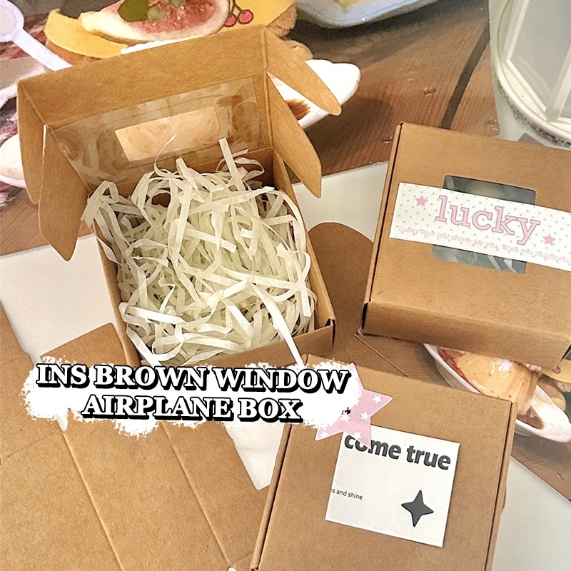 10 шт. квадратная мини-сверхжесткая коробка для самолета бумажные коробки