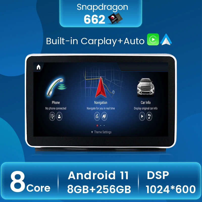 NaviFly для Mercedes Benz ML W166/GL X166 ML320 ML350 ML400 ML500 2013-2015 NTG 4 5 Android 11 API30 GPS навигация Carplay - купить