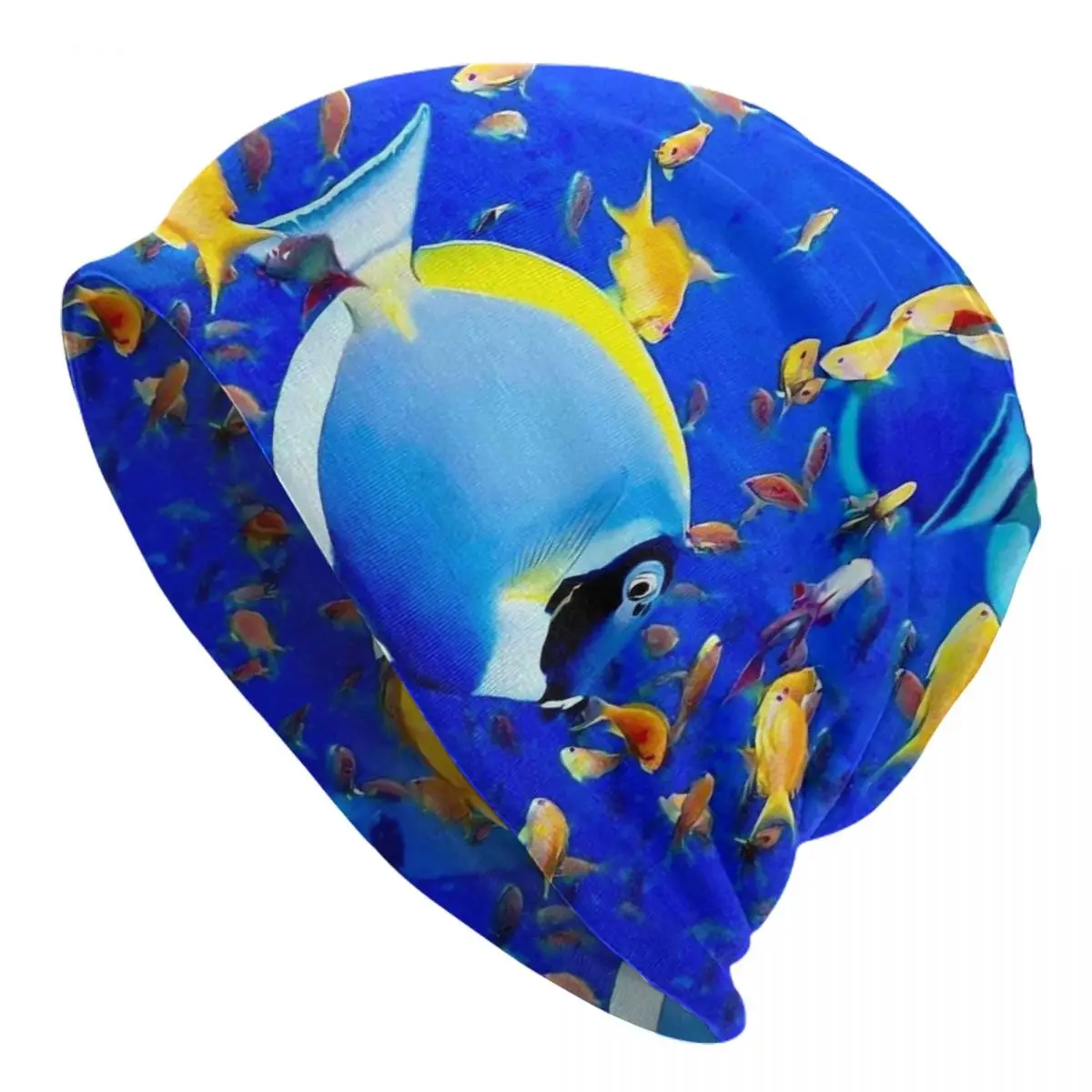 Тропические морские шапки-бини красочные шапки с принтом рыбы мужские и женские