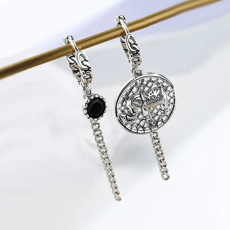 Лидер продаж винтажные серьги-гвоздики из стерлингового серебра 925 пробы со