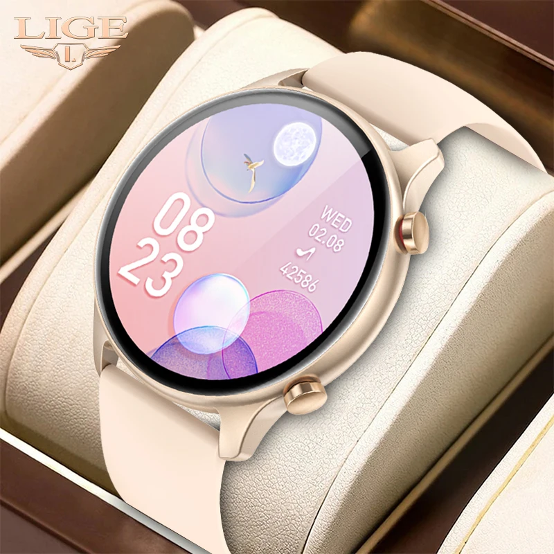 Смарт-часы LIGE AMOLED с фитнес-трекером и Пульсометром |