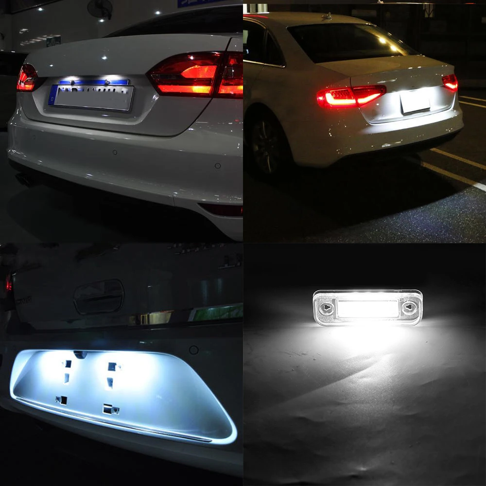1 пара автомобильные номерные знаки Mercedes-Benz W203 W211 C219 R171 CLS SLK 3528SMD 12 В 2 8 Вт