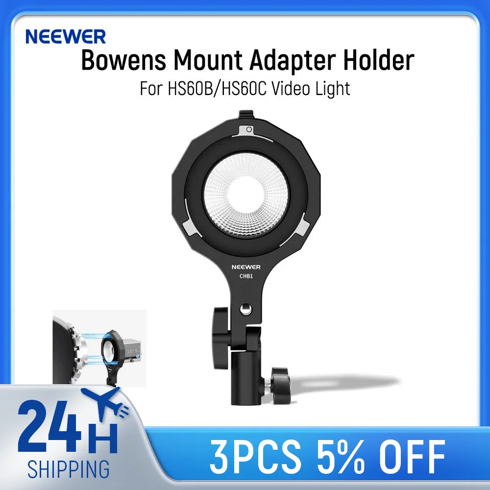 Держатель адаптера NEEWER Bowens мини-крепление к кольцу для HS60B/HS60C ручной видеосъемки