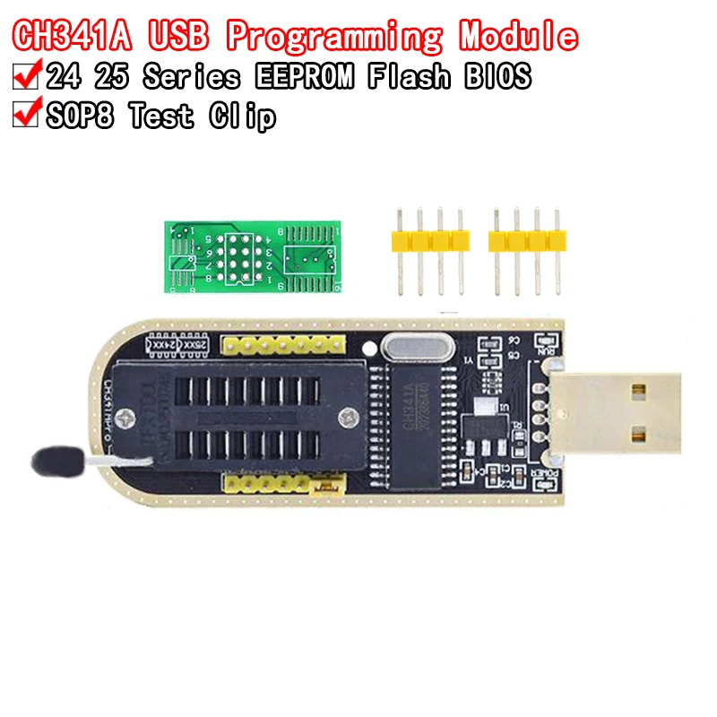 USB-программатор CH341A 24 25 серия EEPROM флэш-BIOS модуль для 93CXX / 25CXX 24CXX