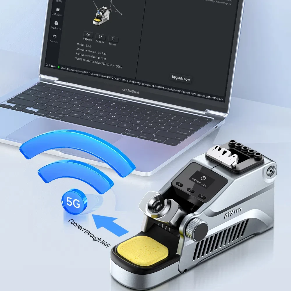 Прецизионная паяльная станция AIXUN T380 совместимая с паяльной ручкой T210/T115 для