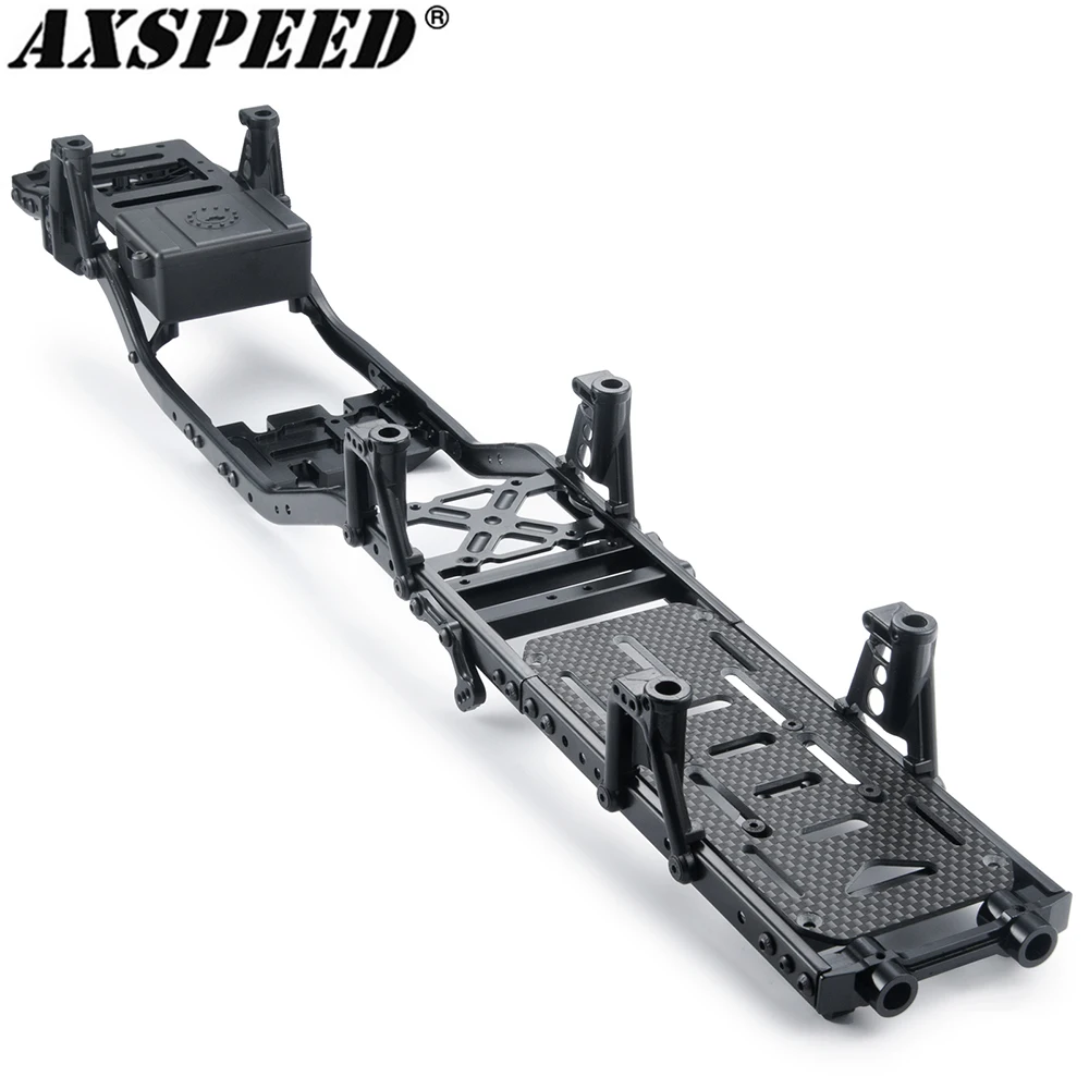 AXSPEED металлическая рама шасси 6x6 для Axial SCX10 90046 90047 90027 90028 1/10 RC Гусеничный