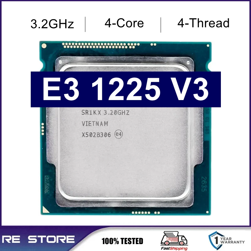 Б/у процессор Xeon E3 1225 V3 1225V3 3 2 ГГц четырехъядерный 8 Мб 84 Вт LGA 1150 |