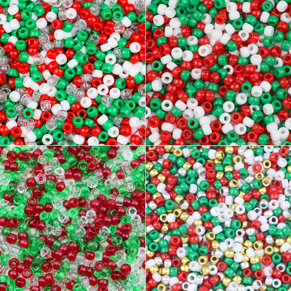 6x9 мм 200-1200 шт. акриловые рождественские тематические бусины пони круглые