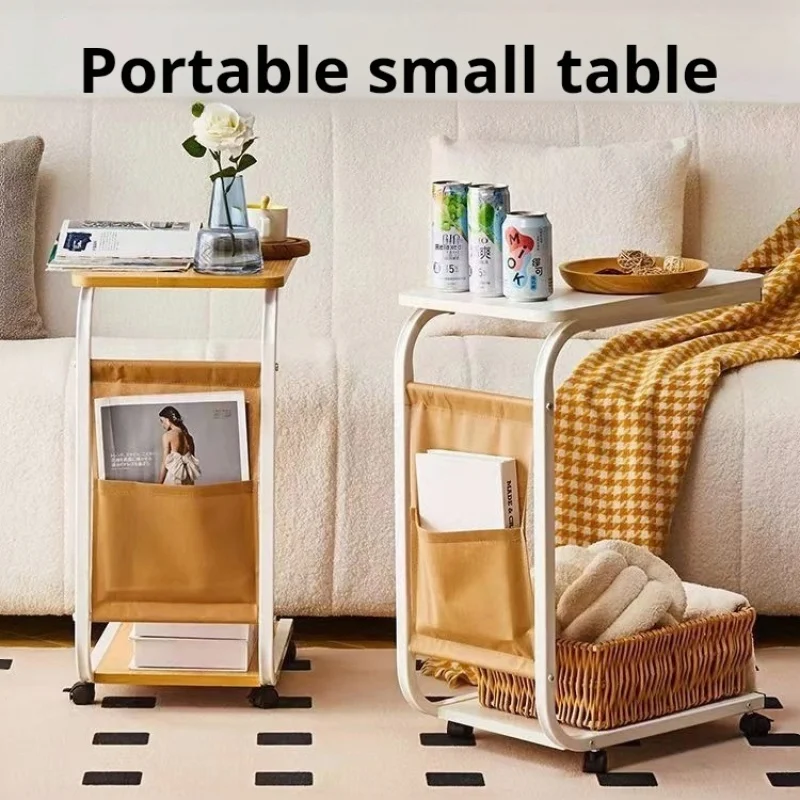 Маленький журнальный столик стойка для хранения в спальне прикроватная тележка