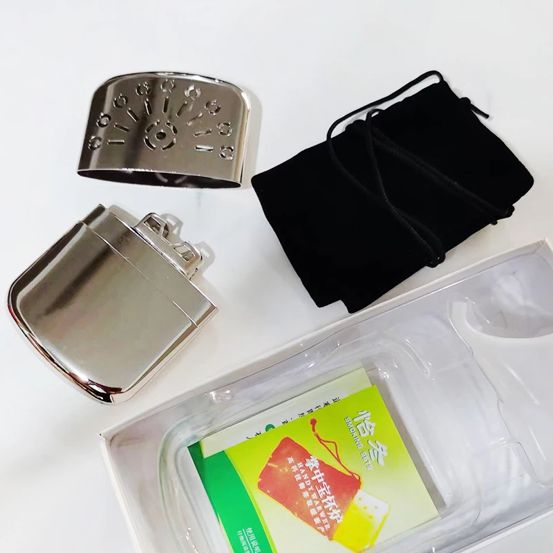 Huai печь серебристо-белая грелка для рук из цинкового сплава теплое и портативное