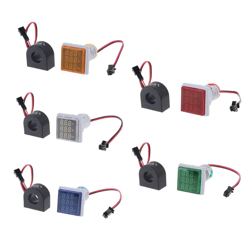 Индикатор частоты напряжения и тока с 3-значным светодиодным дисплеем AC60-500V