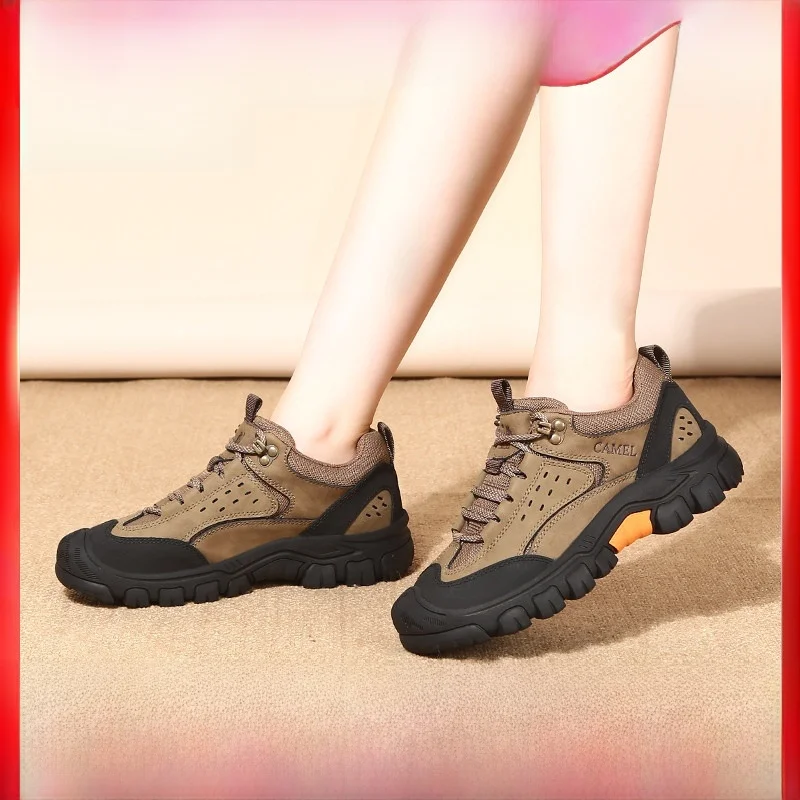 Верблюжья женская обувь 24 осенняя новая уличная повседневная средней высоты