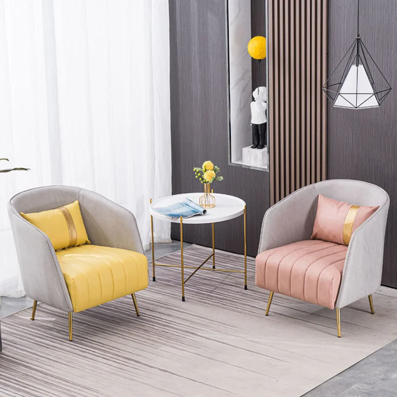 Single sofa living room bedroom balcony chair modern minimalist light luxury lazy technology cloth muebles | Мебель