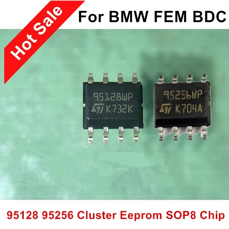 Автомобильный кластер EEPROM чип флэш-памяти для BMW FEM BDC 95256WP 95256 M95256 95128WP 95128 M95128