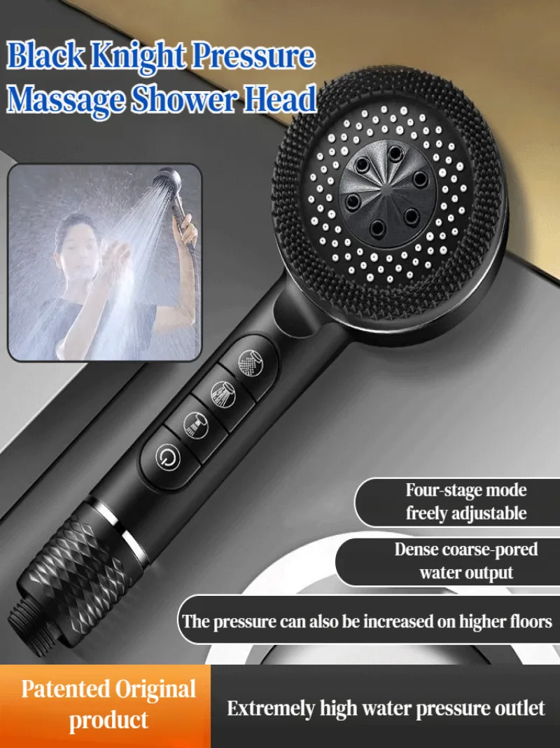 Массажная насадка для душа Black Knight Booster сверхмощная