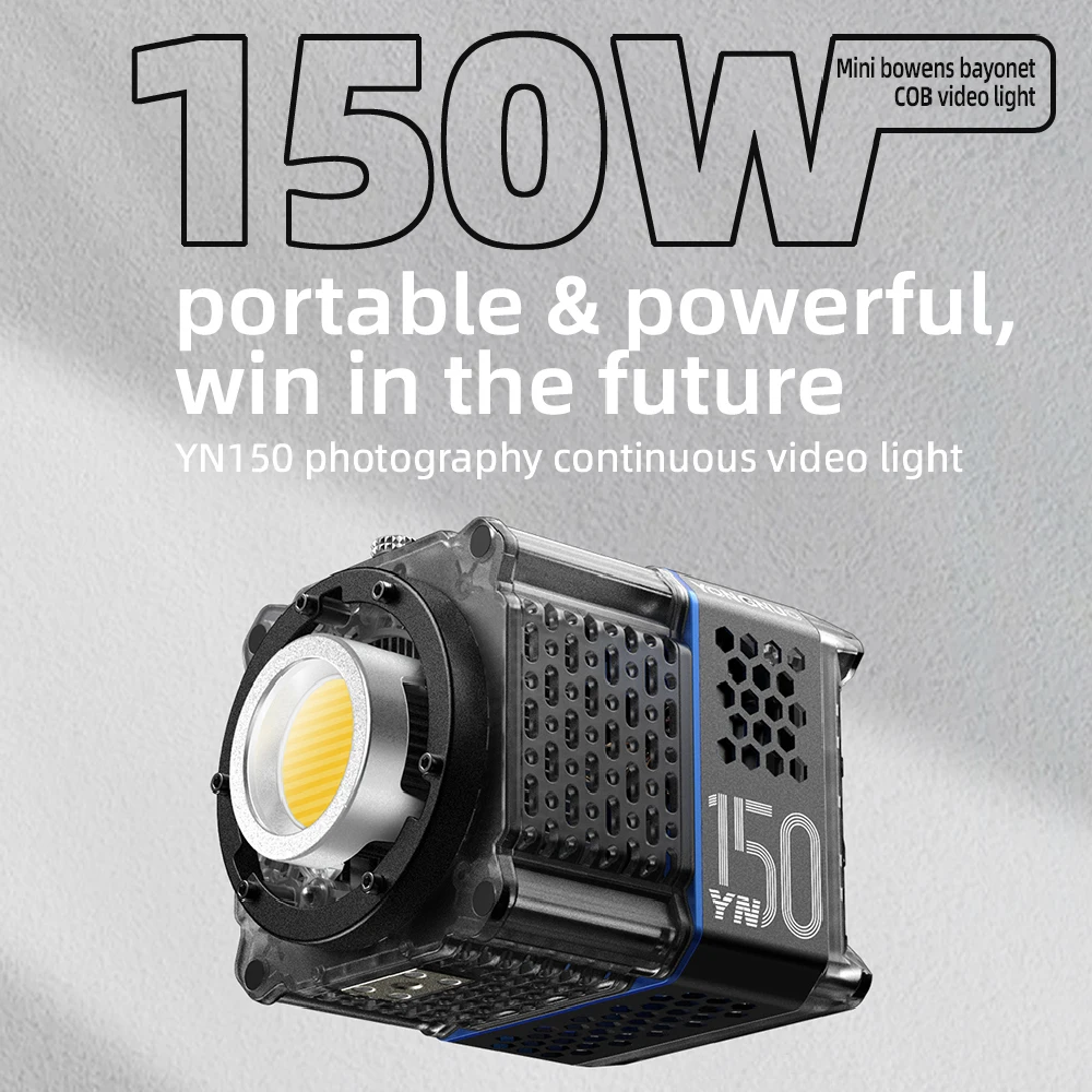 YONGNUO YN150 YN150S 150 Вт 2700K-6500K мини-Bowens ручное наружное COB непрерывное видео фотосессия