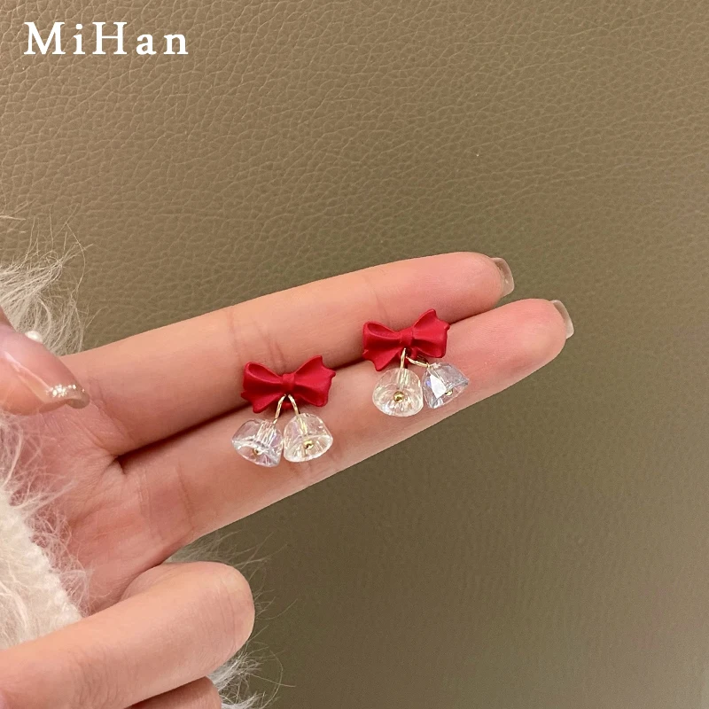 Mihan 925 модные ювелирные изделия с иглой красный цвет красивый дизайн горячая