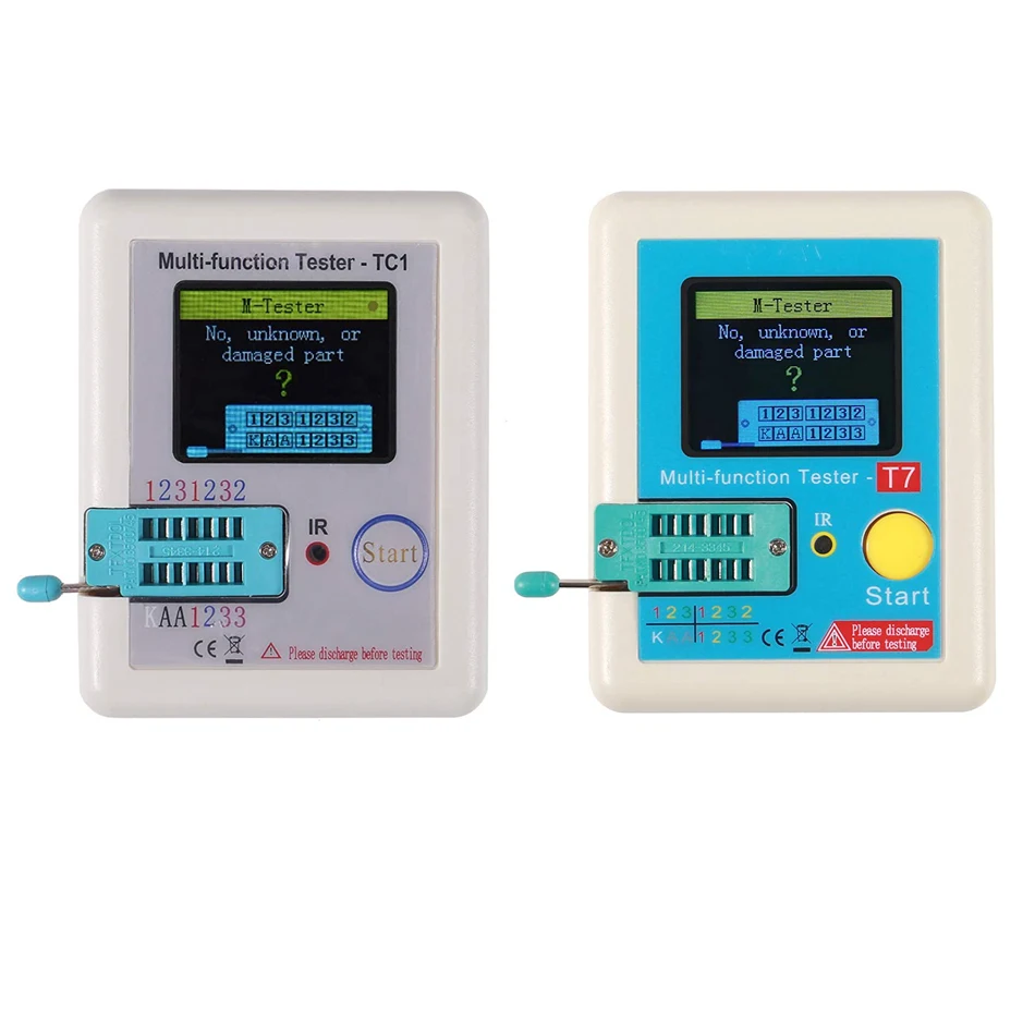 LCR-TC1 1.8&quot TFT LCD Display Multi-meter Transistor Tester Diode Triode Capacitor Resistor Test Meter ESR LCR NPN PNP MOSFET COD - купить