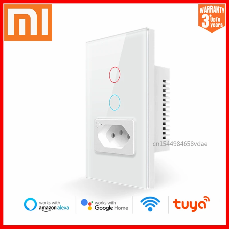 Умный выключатель XIAOMI Tuya Wi-Fi 4 х2 дюйма 1/2 кнопок | Электроника