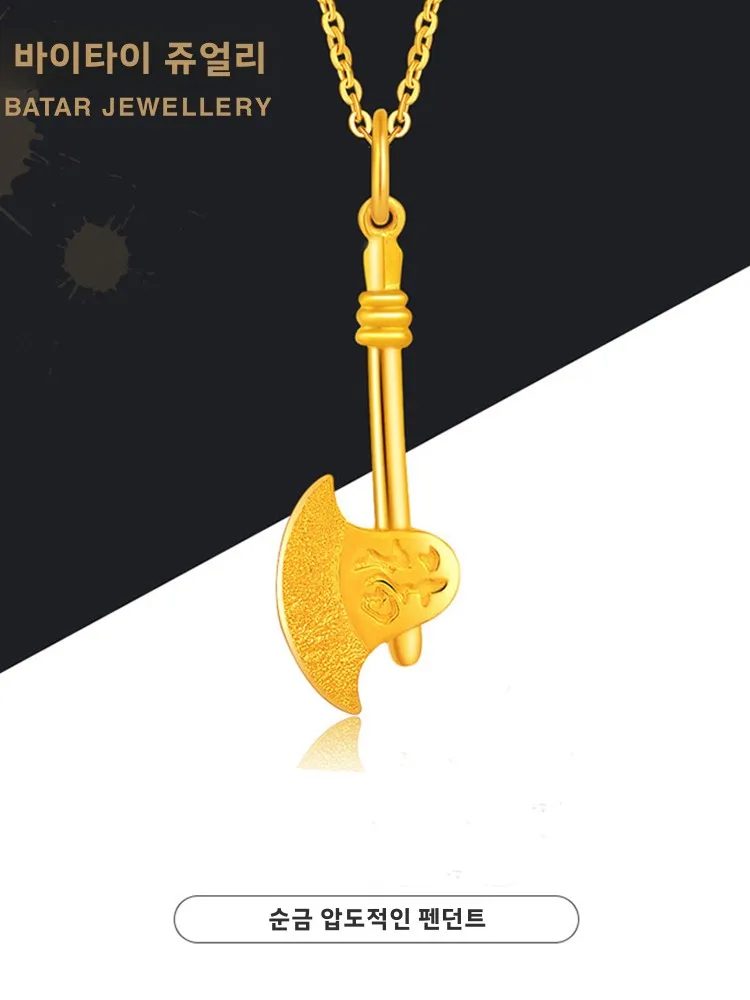 Ювелирные изделия Baitai кулон из чистого золота 999 пробы женское ожерелье с