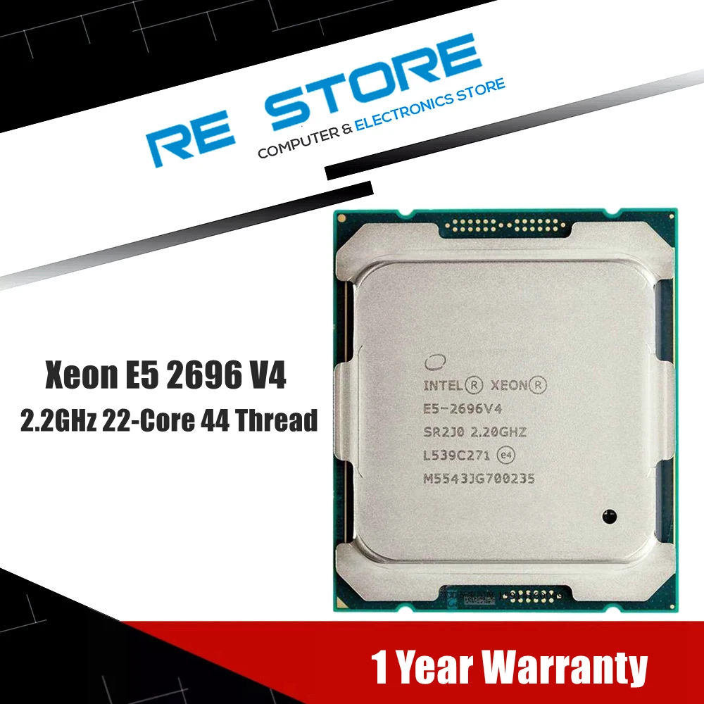 Процессор Intel Xeon E5 2696 V4 2 ГГц 55 МБ 22 ядра 44 потока 150 Вт 14 нм LGA 2011-3 - купить по