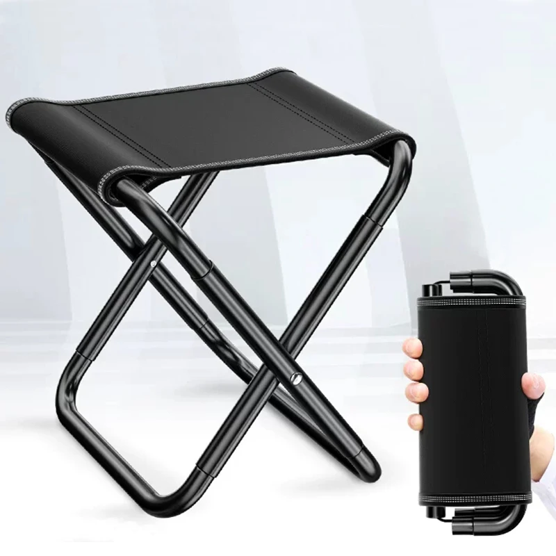 Наружный складной табурет Портативный рыболовный стул ультралегкий пони Кемпинг Складная Мини кемпинговая скамейка.