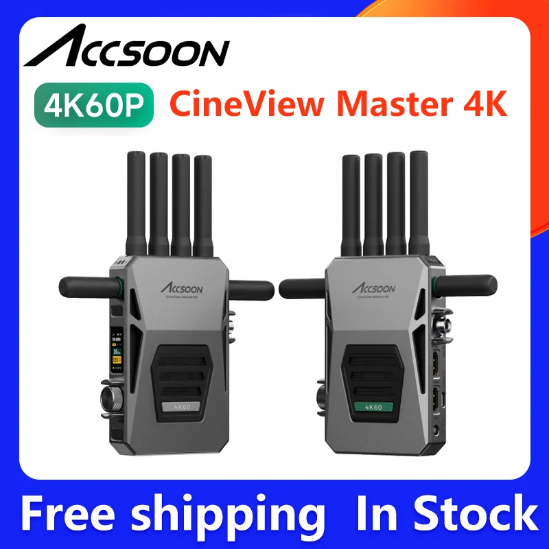 ACCSOON CineView Master 4K Беспроводная передача видео 2 5 км 4 ГГц 6 трехдиапазонный и DFS для
