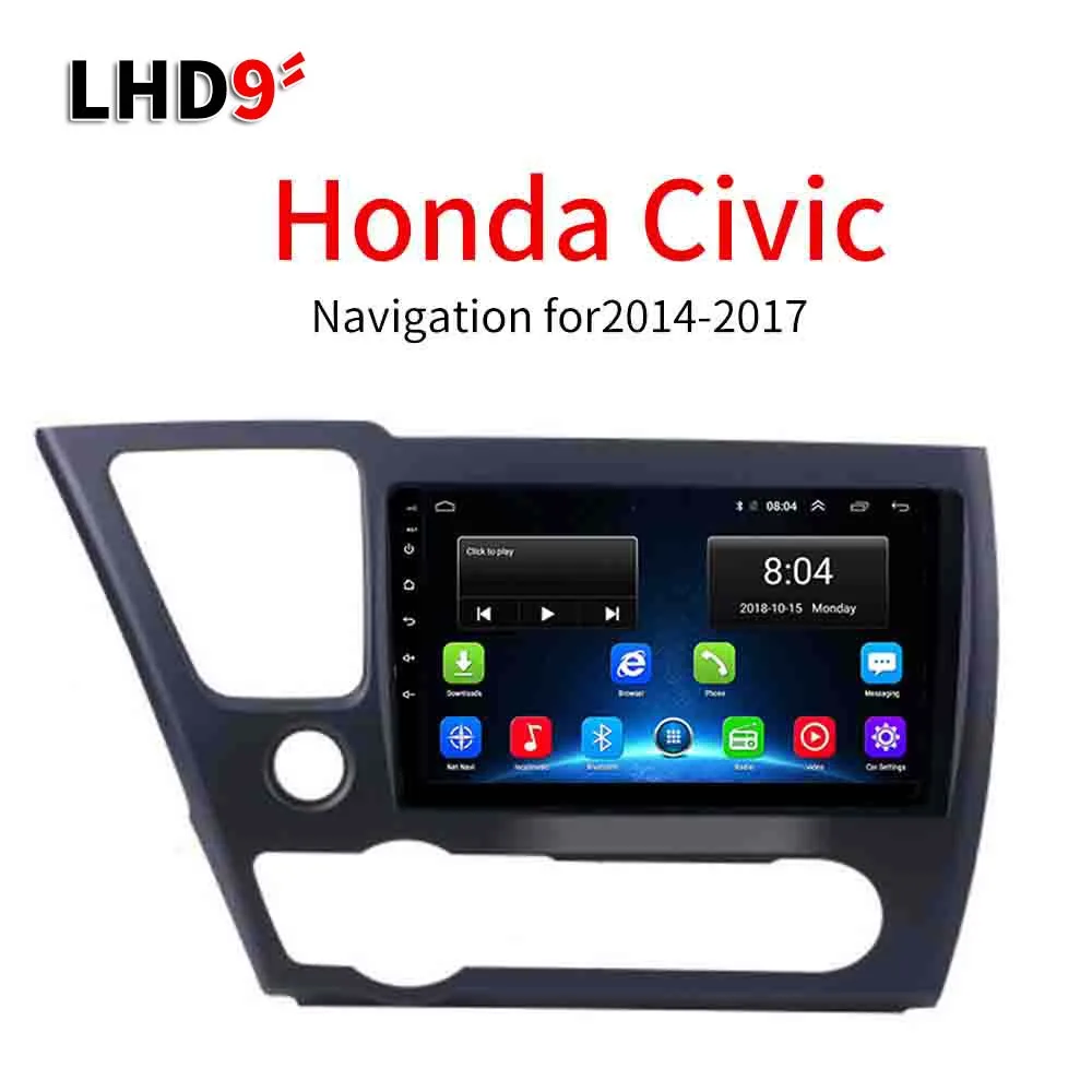 Lionet gps навигация для автомобиля Honda Civic 2014 2017 9 дюймов LH1016Y|GPS транспорта| |