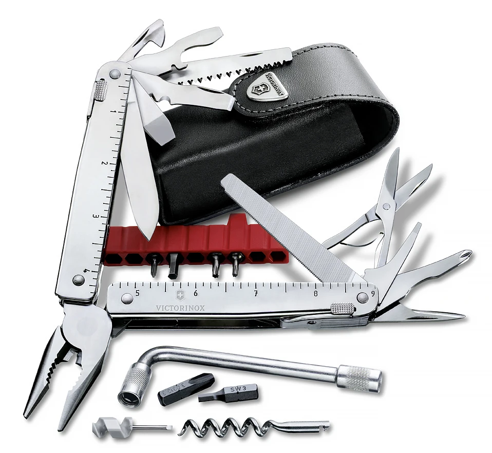 Мультитул Victorinox SwissTool Plus 38 115 мм функций кожаный чехол (3.0338.L) |
