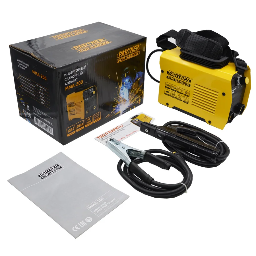 Инверторный сварочный аппарат Partner For Garden MMA-200 (200А 60%Пв) | Инструменты