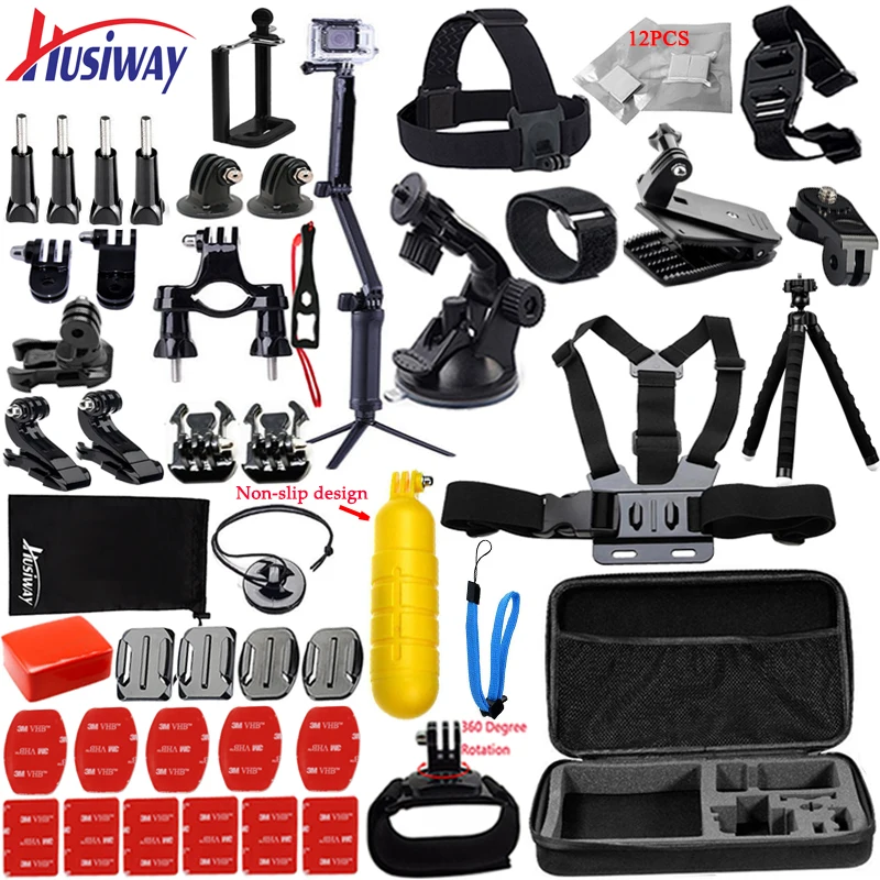 Набор аксессуаров Husiway для камеры Gopro Hero 5 4 Session 6 Black Edition Xiaomi Yi 4K Sony Eken h8 12k |