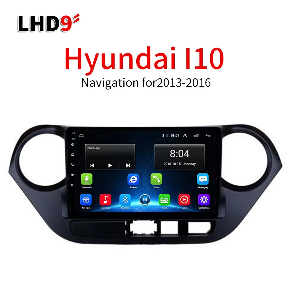 Lionet gps навигация для автомобиля hyundai I10 2013 2016 9 дюймов LH2018Y|GPS транспорта| |