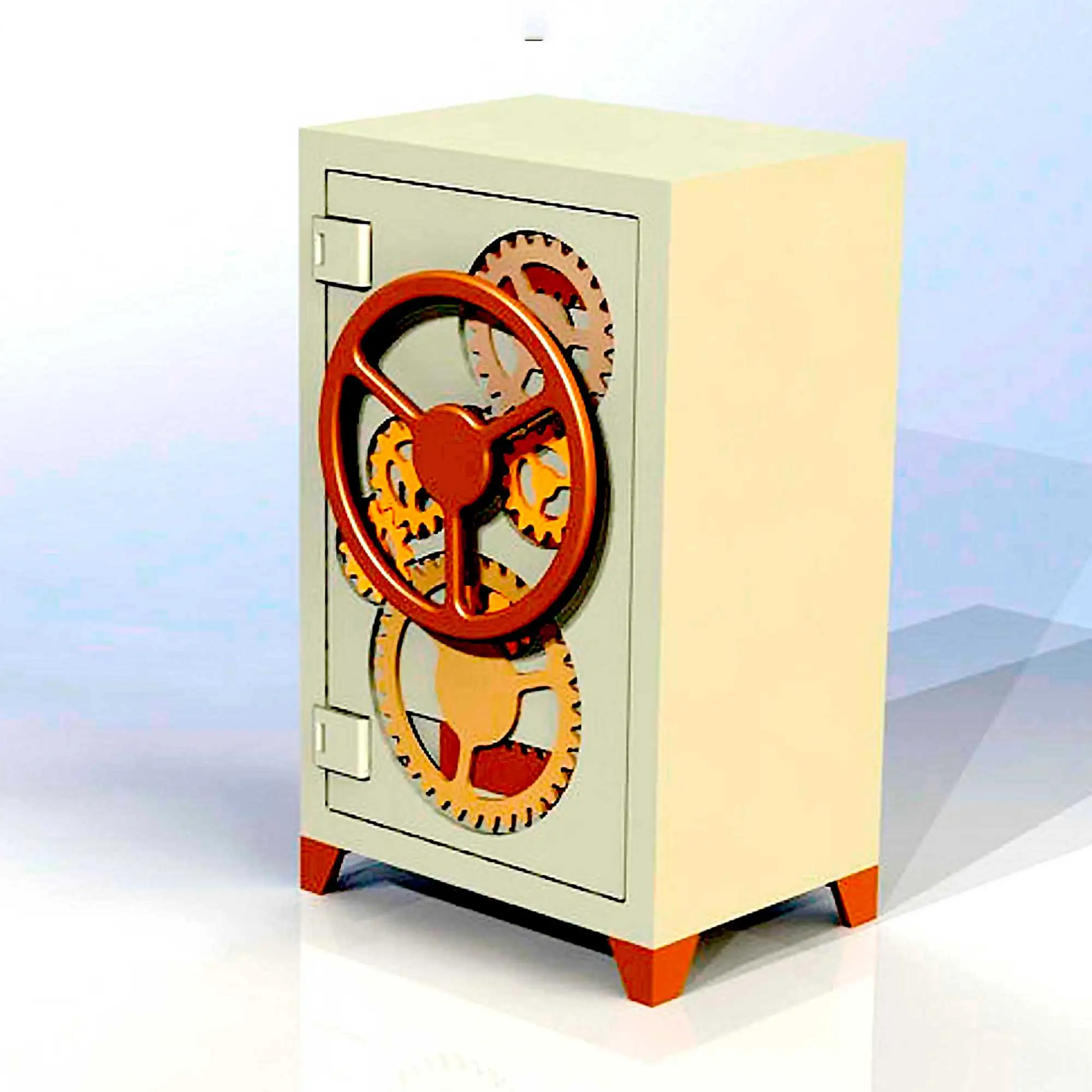 Safe cabinet safe CNC Сейф выппилен из фанеры толщиной 15мм размер-1084 х 65 4х 480 мм | Мебель