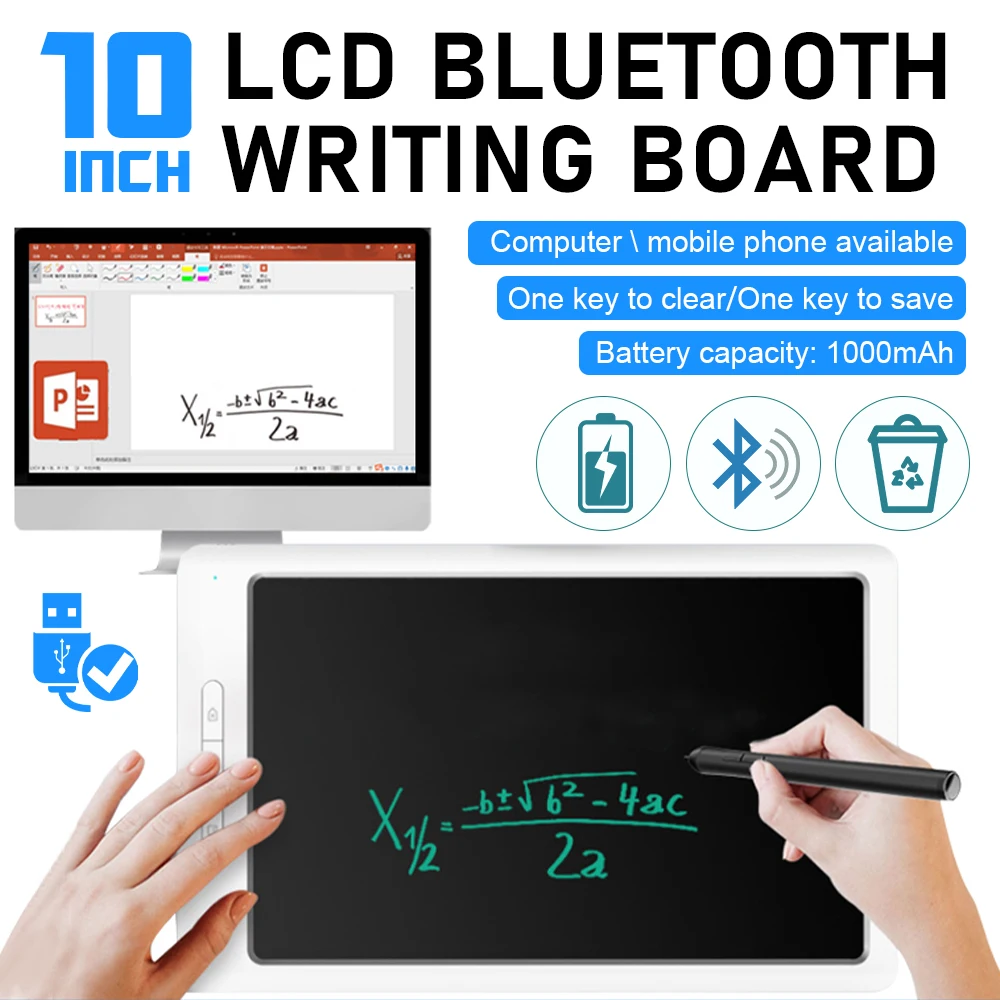 10-дюймовый Bluetooth USB ЖК-цифровой аниме-планшет для рисования онлайн-обучающая